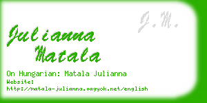 julianna matala business card